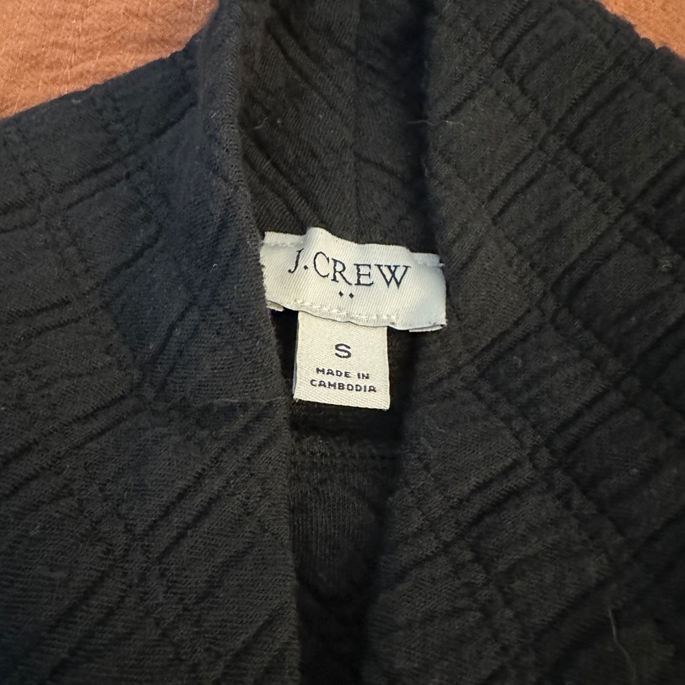 J.Crew Black Textured Sweater